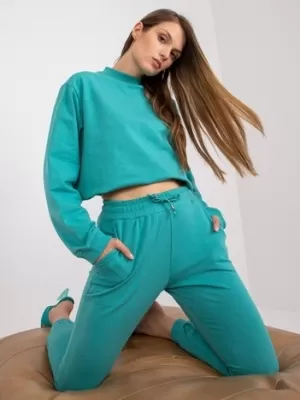 Dámske tepláky BASIC FEEL GOOD AP-DR-A-003 TURQUOISE
