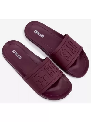 Dámske šľapky BIG STAR SHOES UU274070 VÍNOVÁ