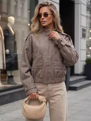 Dámska bunda DSTREET TY5848 KHAKI