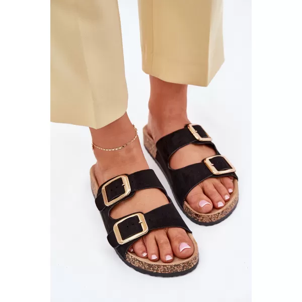  Dámske šľapky BOTO 25SD21-8330 BLACK 