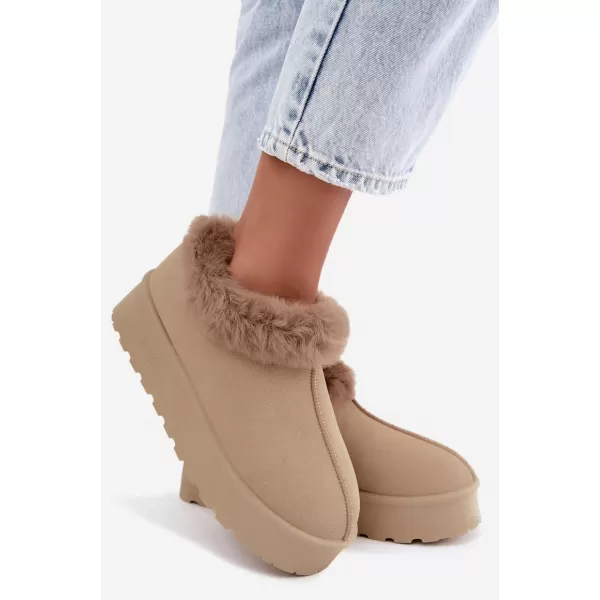  Dámske snehule BIG STAR SHOES UU274204 BEIGE 