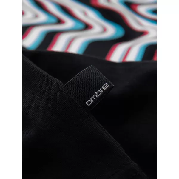  Pánske tričko OMBRE OM-TSPT-0286 BLACK 
