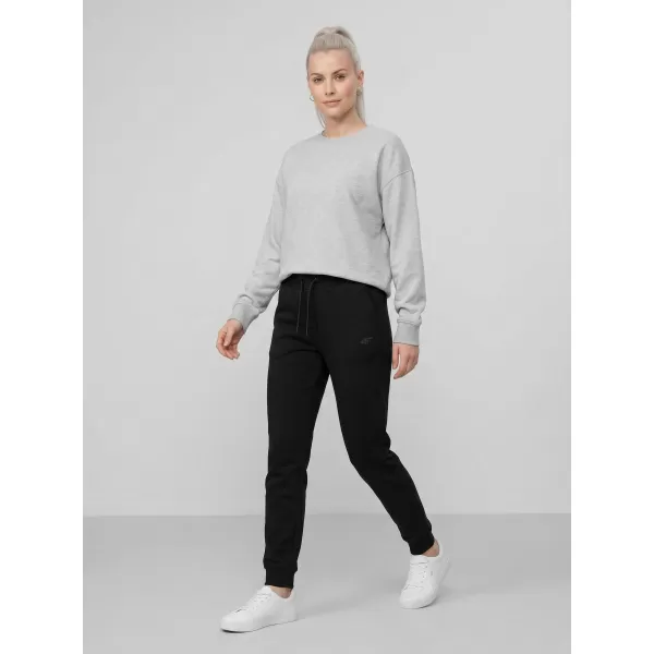 Dámske nohavice 4F WMM00TTROF1659 DEEP BLACK 