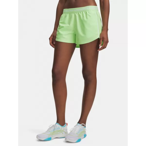  Dámske kraťasy UNDER ARMOUR TECH PLAY UP SHORTS 1389882-712 ZELENÁ 