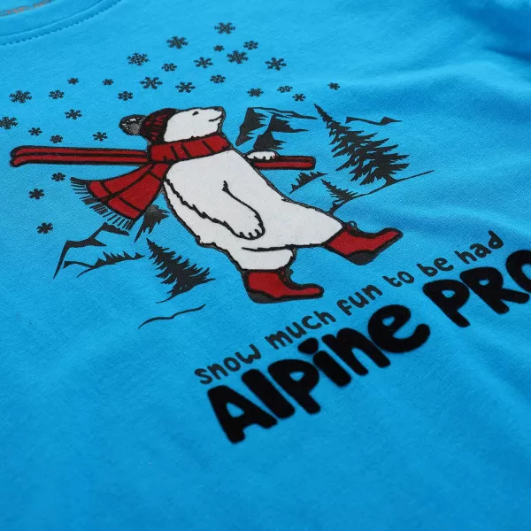  Detské tričko ALPINE PRO ECCO 2 NEÓN ATOMIC BLUE VARIANT PA 