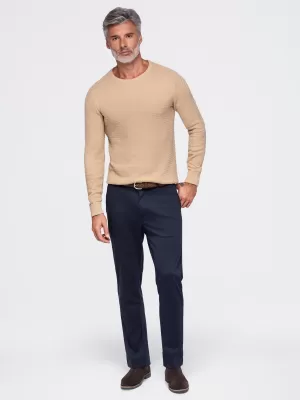 Pánsky sveter OMBRE OM-SWSW-0119 SAND