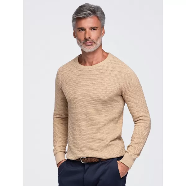  Pánsky sveter OMBRE OM-SWSW-0119 SAND 