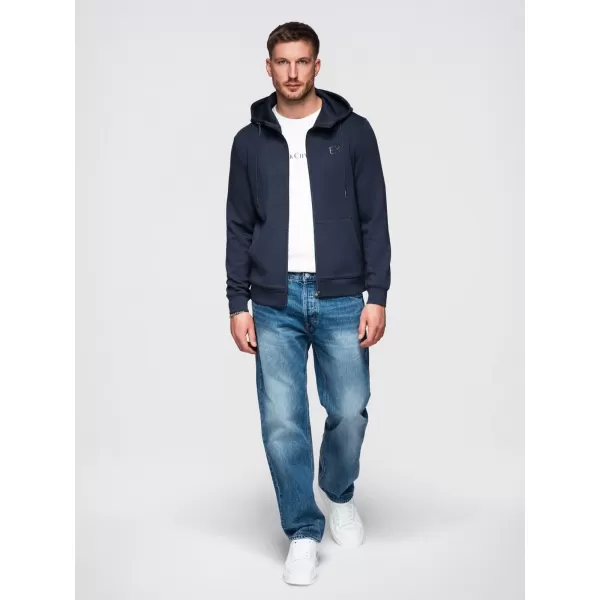  Pánska mikina OMBRE OM-SZBC-0196 NAVY BLUE 