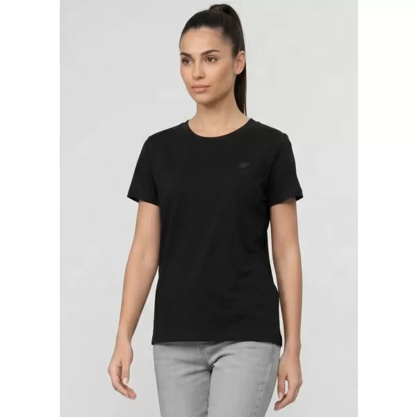  Dámske tričko 4F WAW25TTSHF2350 DEEP BLACK 