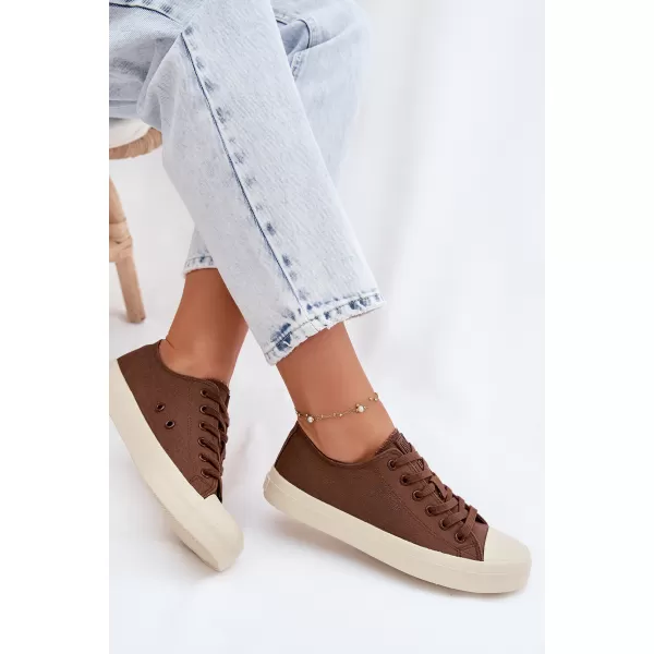  Dámske tenisky BIG STAR SHOES TT274123 BROWN/BEIGE 