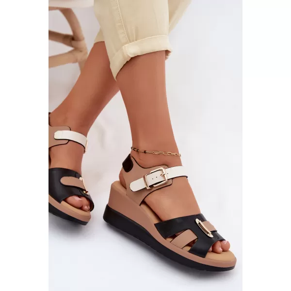  Dámske sandále ARTIKER 58C0316 BLACK/BEIGE 