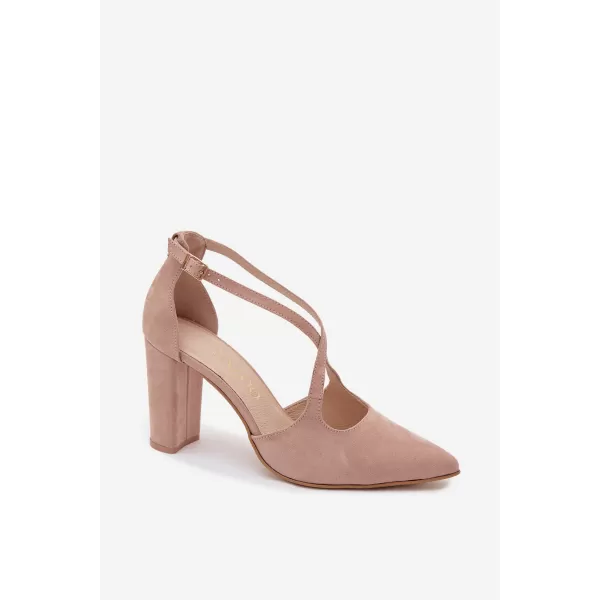  Dámske lodičky ZAZOO 1053 BEIGE 