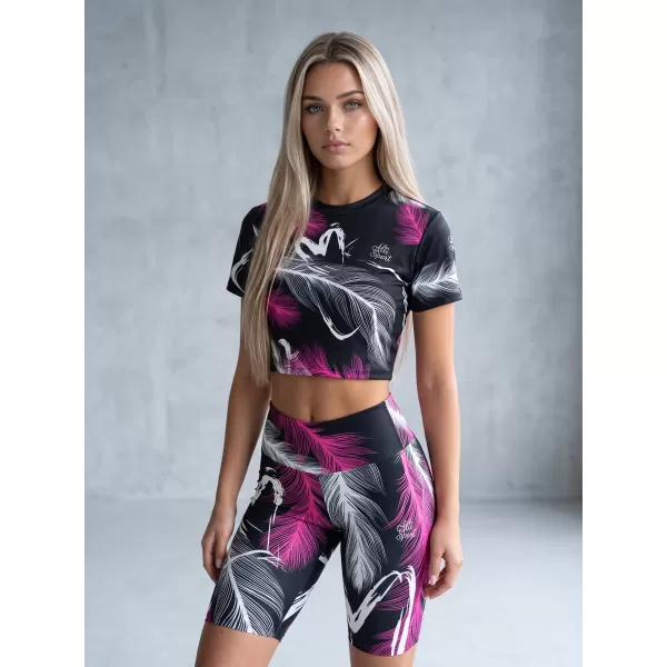  Dámske legíny nad kolená premium (nové veľkosti) ALTISPORT VOJ/ALW001LEG06 ČIERNA/RUŽOVÁ 