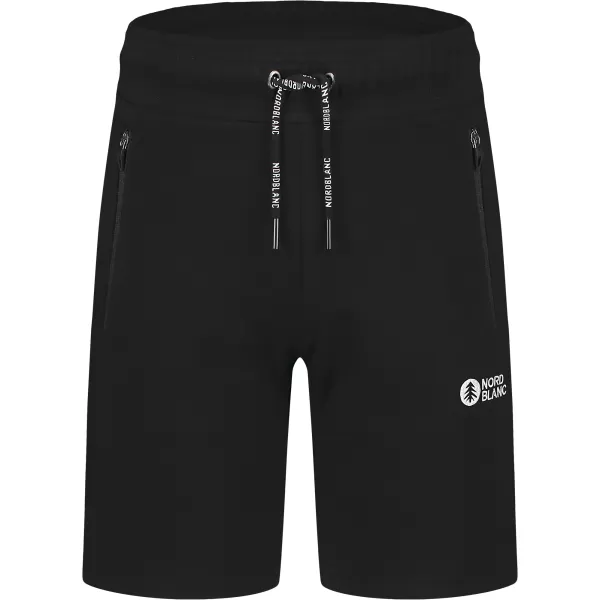  Pánske bavlnené kraťasy NORDBLANC RELAXEDFIT NBSPM8254 ČIERNA 