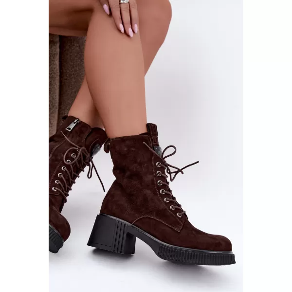  Dámske členkové topánky VINCEZA 67009 BROWN 