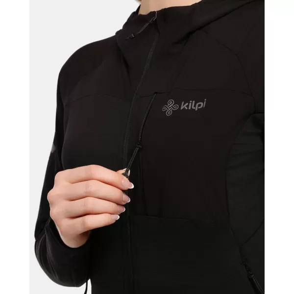  Dámska fleece mikina KILPI MEMPHIS-W 1L0201KI ČIERNA 