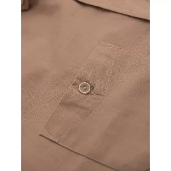  Pánska košeľa OMBRE N-OM-SHCS-0134 LIGHT BROWN 