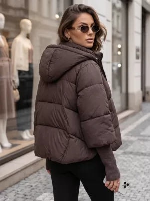 Dámska bunda DSTREET TY5896 HNEDÁ