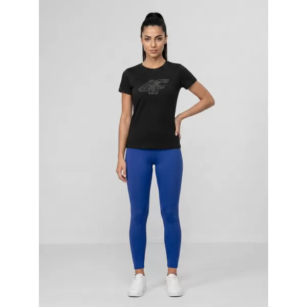  Dámske tričko 4F WMM00TTSHF3309 DEEP BLACK 