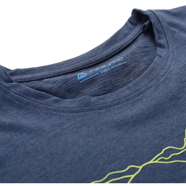  Pánske outdoorové tričko ALPINE PRO NOGER 2 MOONLIT OCEAN VARIANT PC 