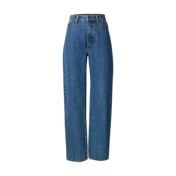  Dámske nohavice URBAN CLASSICS TB8142 MID DEEP BLUE WASHED 