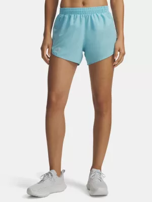 Dámske kraťasy UNDER ARMOUR UA FLY BY 3 SHORTS 1382438-425 MODRÁ