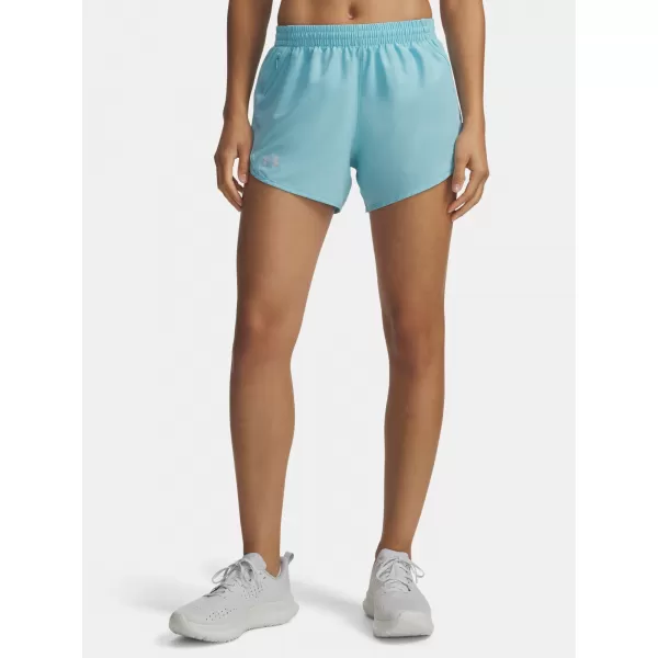  Dámske kraťasy UNDER ARMOUR UA FLY BY 3 SHORTS 1382438-425 MODRÁ 