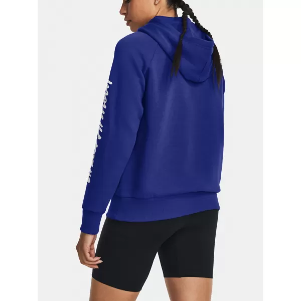 Dámska mikina UNDER ARMOUR UA RIVAL FLEECE GRAPHIC HDY 1379609-400 MODRÁ 