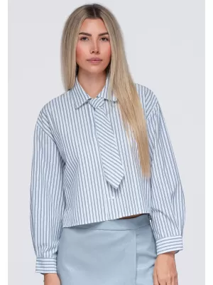 Dámska košeľa OMBRE OW-SH-E0069 GREY
