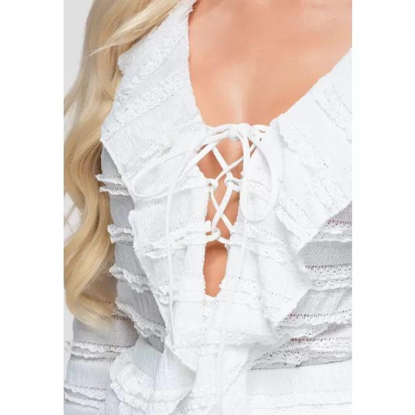  Dámska blúza OMBRE OW-TS-E0067 WHITE 