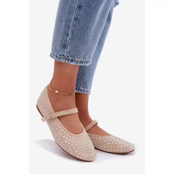  Dámske baleríny BOTO 9748 BEIGE 