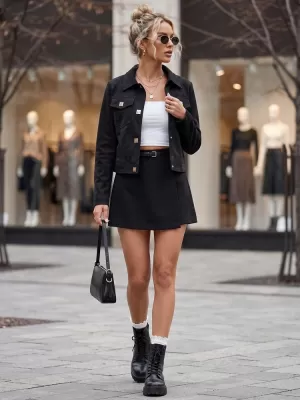Dámska bunda DSTREET TY5880 ČIERNA