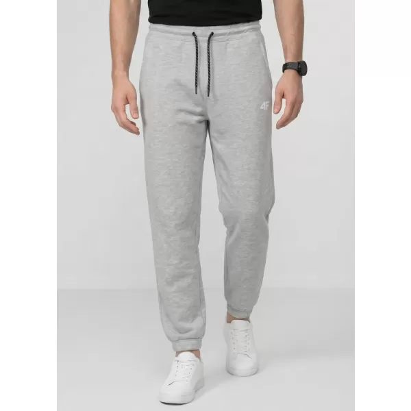  Pánske nohavice 4F WMM00TTROM1673 COLD LIGHT GREY MELANGE 