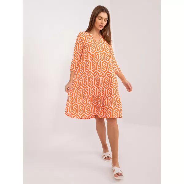  Dámske šaty SUBLEVEL D73771M30214K ORANGE 