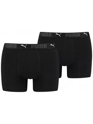 Pánske boxerky PUMA SPORT COTTON BOXER 2P 93552101 BLACK