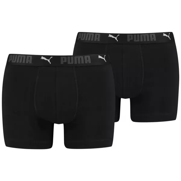  Pánske boxerky PUMA SPORT COTTON BOXER 2P 93552101 BLACK 