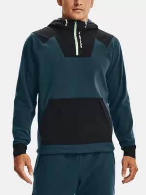 Pánska mikina UNDER ARMOUR UA RUSH FLEECE HOODIE 1366177-413 MODRÁ