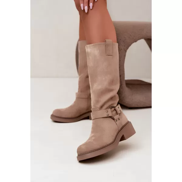  Dámske čižmy BOTO LQ-163 KHAKI 