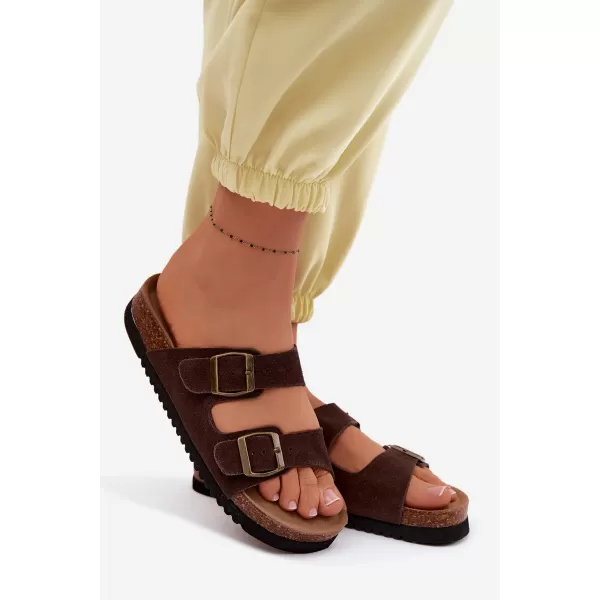  Dámske šľapky BOTO 2832 BROWN 