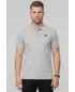 Pánske tričko s golierom 4F WMM00TPTSM0770 DARK GREY MELANGE