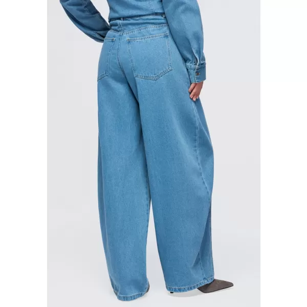  Dámske nohavice OMBRE OW-PA-E0017 BLUE 