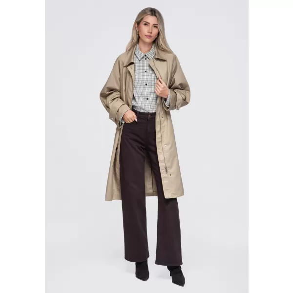  Dámsky kabát OMBRE OW-CT-E0002 BEIGE 