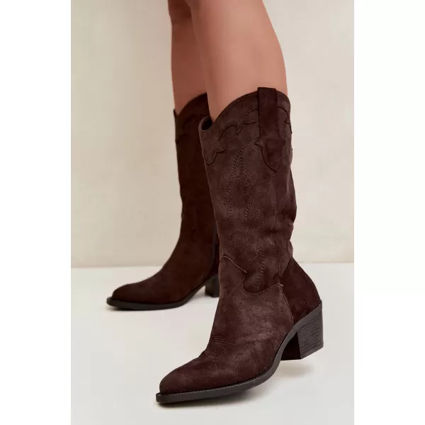 Dámske čižmy BOTO 2559A-1 BROWN 