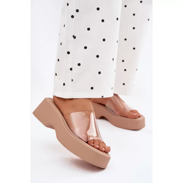  Dámske šľapky BOTO 78-146 BEIGE 