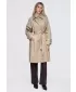 Dámsky kabát OMBRE OW-CT-E0002 BEIGE