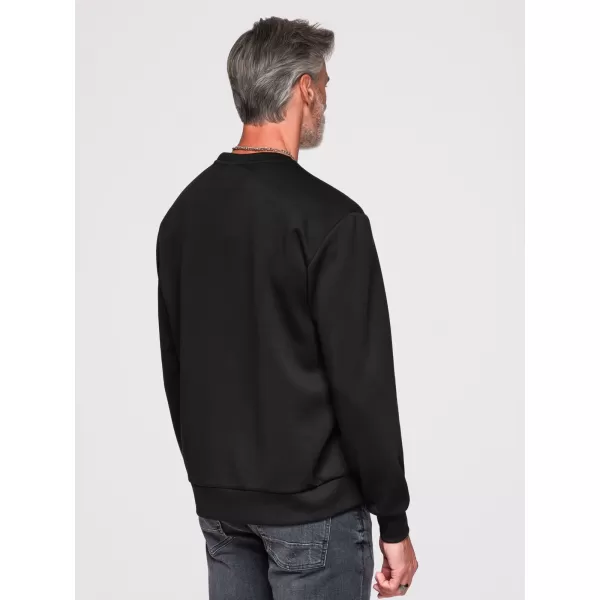  Pánska mikina OMBRE OM-SSNZ-0273 BLACK 