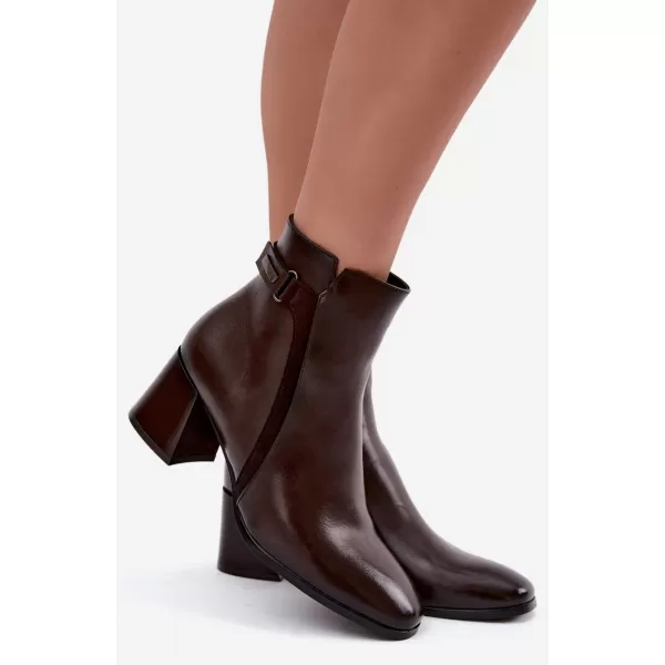  Dámske členkové topánky VINCEZA 58660 BROWN 