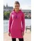 Dámska predĺžená mikina ALTISPORT ALW091419 PURPUROVÁ
