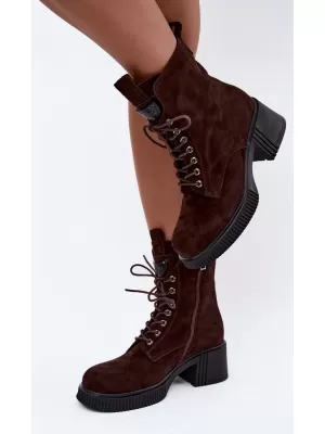 Dámske členkové topánky VINCEZA 67009 BROWN
