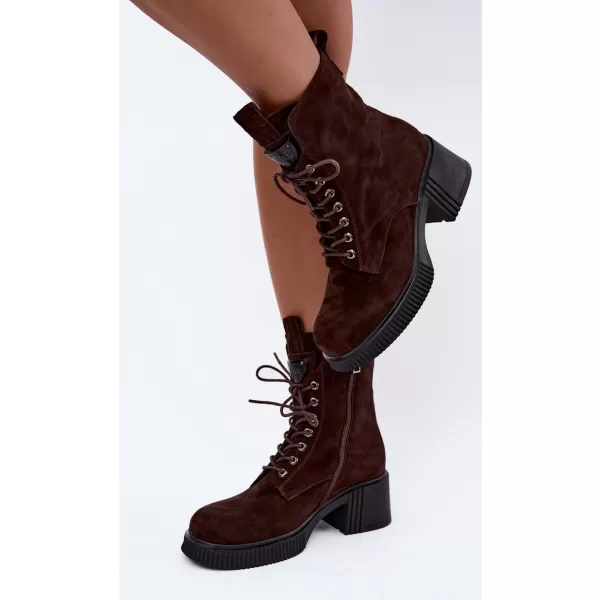  Dámske členkové topánky VINCEZA 67009 BROWN 